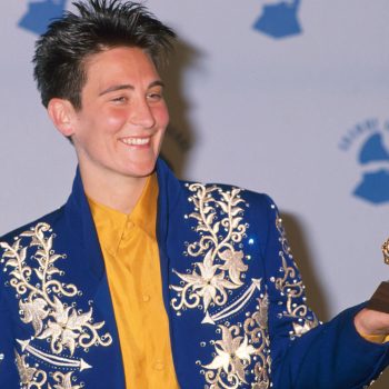 why the rolling stones gave k.d. lang a writing credit on 1 of th